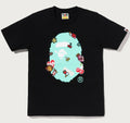 A BATHING APE Ladies' STICKERS ON APE HEAD TEE
