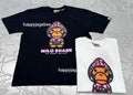 A BATHING APE Ladies' ABC CAMO MILO SHARK FZH TEE