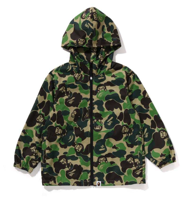 A BATHING APE BAPE KIDS ABC CAMO MILO HOODIE JACKET