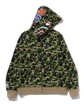 A BATHING APE ABC CAMO REVERSIBLE SHARK FULL ZIP HOODIE