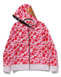 A BATHING APE ABC CAMO REVERSIBLE SHARK FULL ZIP HOODIE