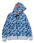 A BATHING APE ABC CAMO REVERSIBLE SHARK FULL ZIP HOODIE
