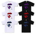 A BATHING APE COLOR CAMO APE FACE TEE