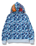 A BATHING APE ABC CAMO REVERSIBLE SHARK FULL ZIP HOODIE