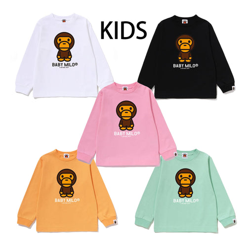A BATHING APE BAPE KIDS BABY MILO L/S TEE - happyjagabee store