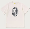 A BATHING APE PAISLEY PATTERN APE HEAD TEE