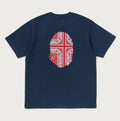 A BATHING APE PAISLEY PATTERN APE HEAD TEE