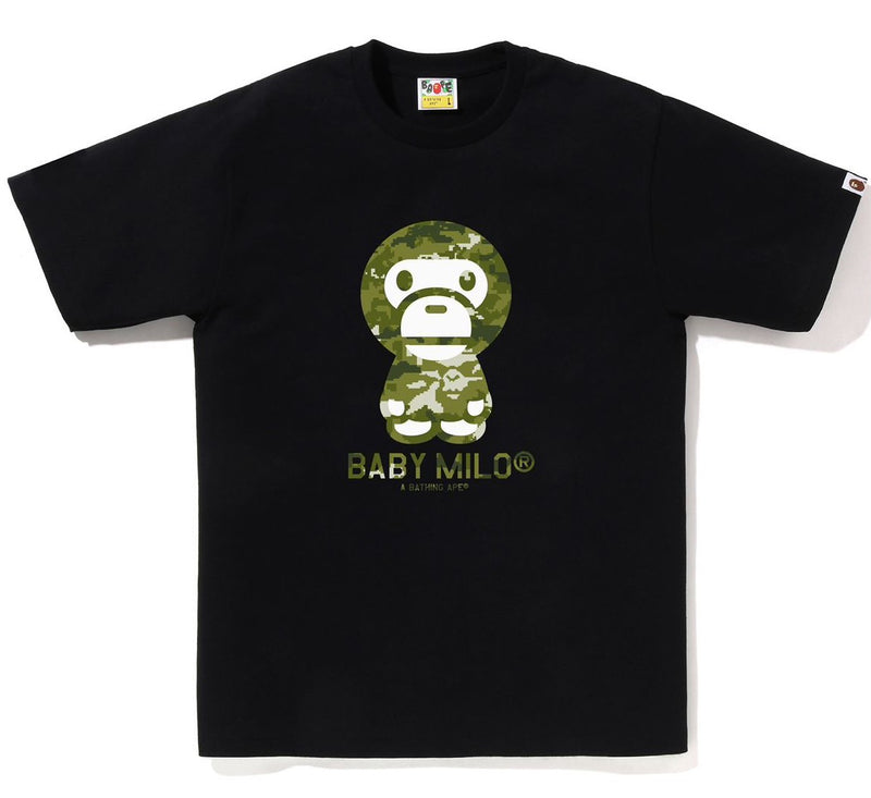 A BATHING APE MULTI PIXEL CAMO BABY MILO TEE