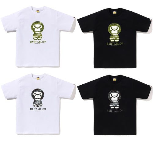 A BATHING APE MULTI PIXEL CAMO BABY MILO TEE
