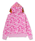 A BATHING APE Ladies' BABY LISA ABC CAMO FULL ZIP HOODIE