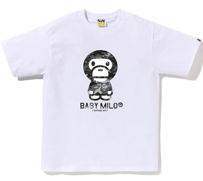 A BATHING APE MULTI PIXEL CAMO BABY MILO TEE