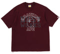 A BATHING APE COLLEGE RELAXED FIT TEE #1