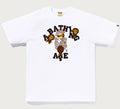 A BATHING APE TIGER CAMO COLLEGE MILO TEE