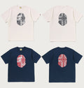 A BATHING APE PAISLEY PATTERN APE HEAD TEE