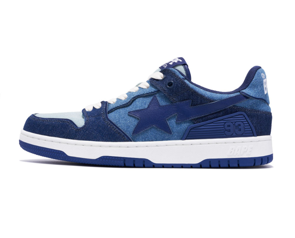 A BATHING APE BAPE SK8 STA DENIM ( Indigo ) – happyjagabee store