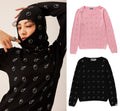 A BATHING APE Ladies' CRYSTAL STONE BAPE KNIT SWEATER