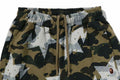 A BATHING APE Ladies' STA OVER PRINT 1ST CAMO CRYSTAL STONE SWEAT PANTS