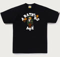 A BATHING APE TIGER CAMO COLLEGE MILO TEE