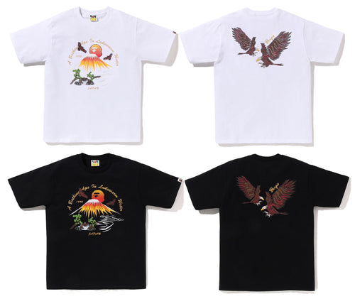 A BATHING APE ONE FUJI TWO TAKA THREE APES SOUVENIR TEE