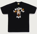 A BATHING APE TIGER CAMO COLLEGE MILO TEE