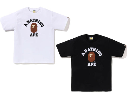 A BATHING APE BOA COLLEGE TEE