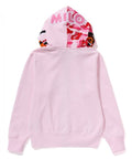 A BATHING APE Ladies' MILO SHARK FULL ZIP DOUBLE HOODIE