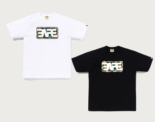 A BATHING APE 1ST CAMO BAPE ROUND BOX LOGO TEE
