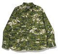 A BATHING APE MULTI PIXEL CAMO MILITARY SHIRT