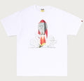 A BATHING APE APE HEAD ROCKET TEE