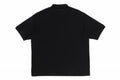 A BATHING APE ONE `POINT RELAXED FIT POLO SHIRT
