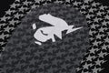 A BATHING APE STA HOUNDSTOOTH APE HEAD TEE