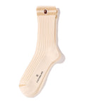 A BATHING APE CHUNKY RIBBED CREW SOCKS