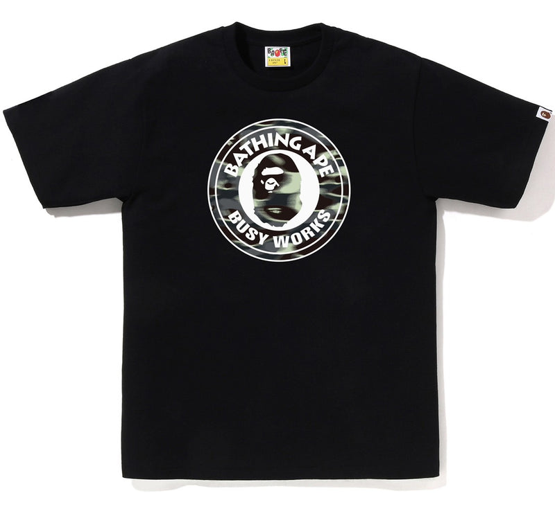 A BATHING APE SCREEN CAMO BUSY WORKS TEE