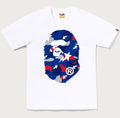 A BATHING APE Ladies' STA STRIKE CAMO BIG APE HEAD TEE