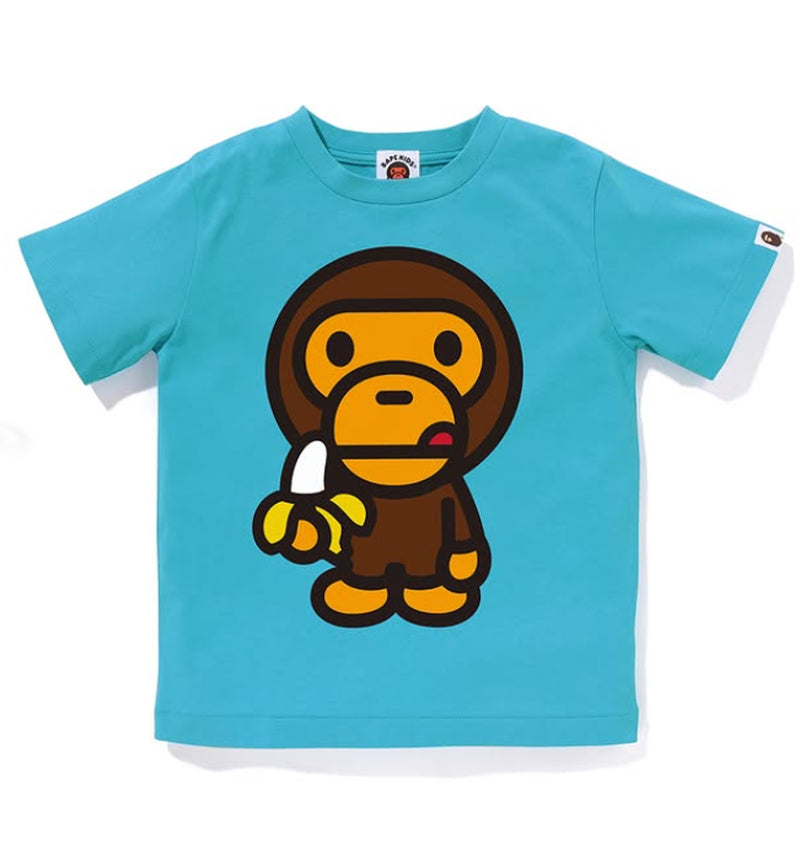 A BATHING APE BAPE KIDS BABY MILO BANANA TEE