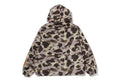 A BATHING APE COLOR CAMO REFLECTIVE RIPSTOP SHARK FULL ZIP JACKET