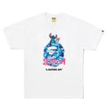 A BATHING APE BAPE x DISNEY STITCH ABC CAMO APE HEAD TEE