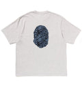 A BATHING APE WILD LEOPARD PATTERN APE HEAD RELAXED FIT TEE