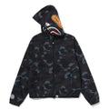 A BATHING APE Ladies' COLOR CAMO SHARK HOODIE JACKET