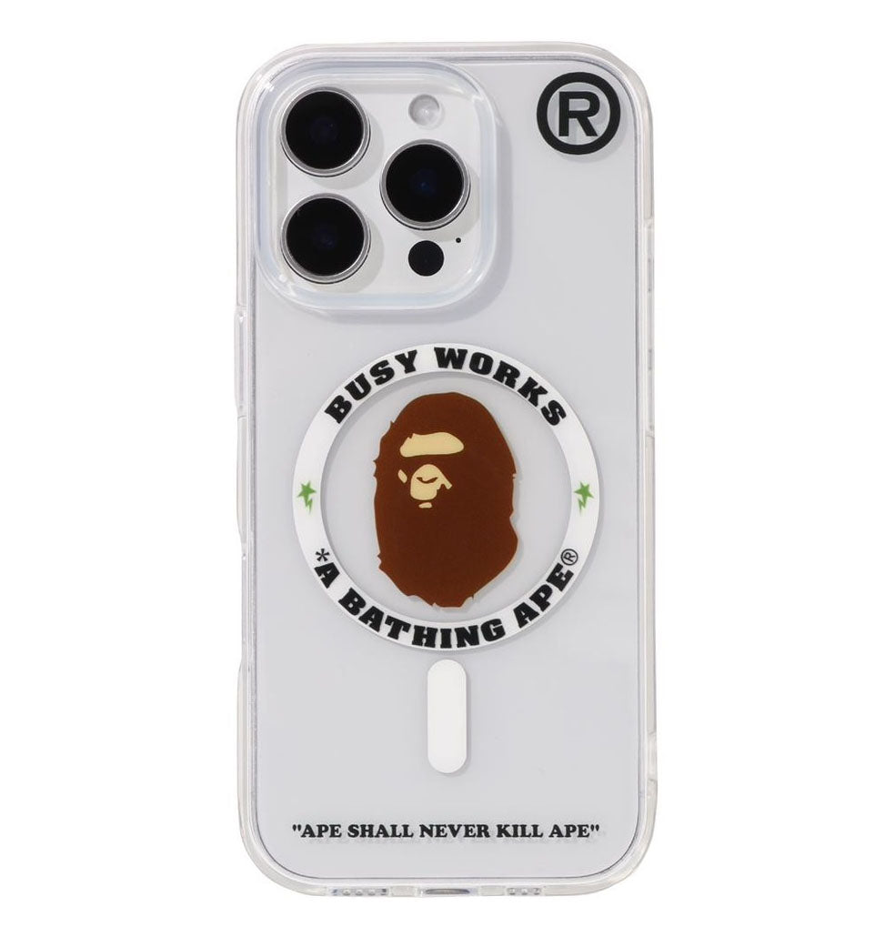 A BATHING APE iPhone 16 Pro Max ケース 未開封 A BATHING APE BAPE IPHONE 16 PRO / IPHONE 16 PRO MAX CLEAR