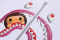 A BATHING APE Ladies' 3D MILO SHARK TEE