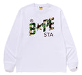 A BATHING APE ABC CAMO BAPE STA L/S TEE