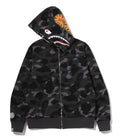 A BATHING APE COLOR CAMO REVERSIBLE SHARK FULL ZIP HOODIE
