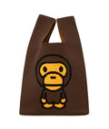 A BATHING APE BABY MILO STORE ALL BABY MILO MEDIUM ECO TOTE BAG