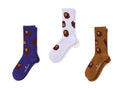 A BATHING APE APE HEAD PATTERN SOCKS