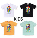 A BATHING APE BAPE KIDS BABY MILO PATCHWORK BY BATHING APE TEE
