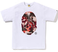 A BATHING APE MAP CAMO APE HEAD SHARK TEE