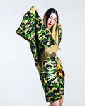 A BATHING APE BAPE x READYMADE ABC CAMO EAGLE RELAXED FIT FULL ZIP HOODIE