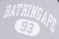 A BATHING APE COLLEGE RELAXED FIT SWEAT TEE