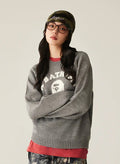 A BATHING APE Ladies' COLLEGE KNIT SWEATER